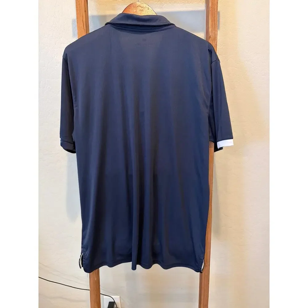 Colosseum Yale Bulldogs Performance Polo Shirt XL Navy - Picture 5 of 5